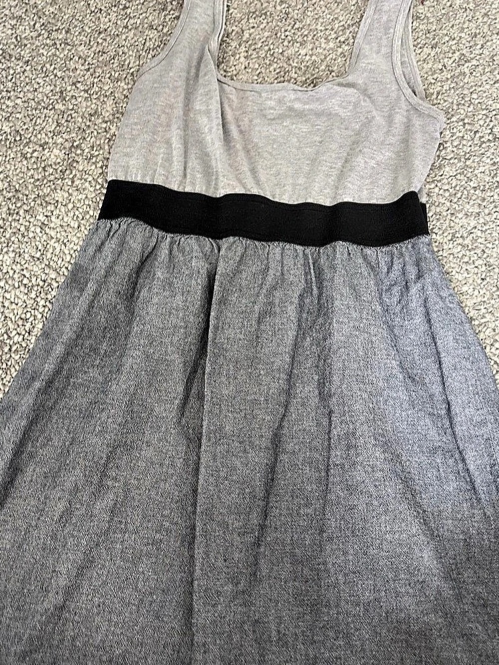 Gray & Black Sleeveless Dress Like New